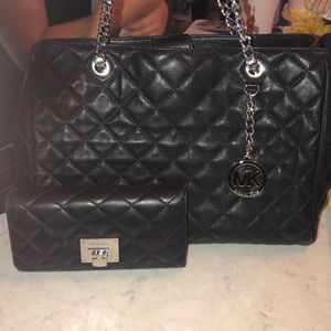 Michael Kors bag and matching wallet